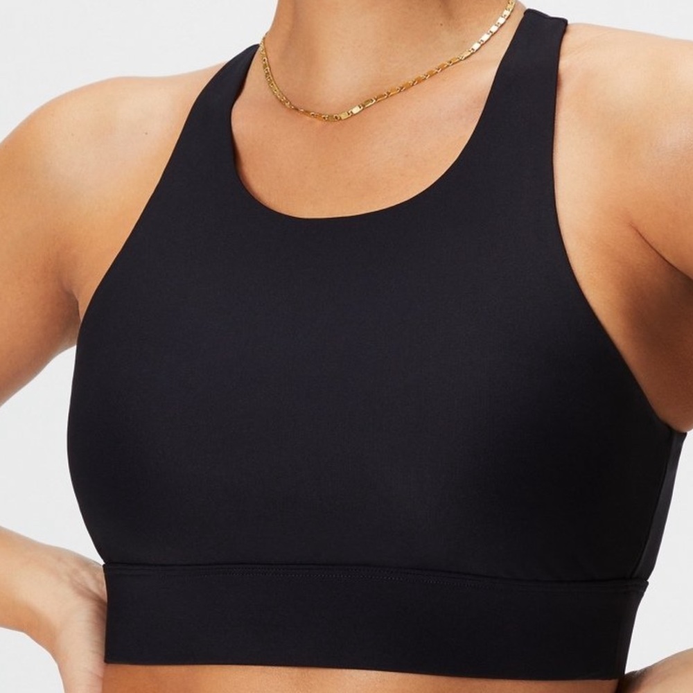 Black Fabletics sports bras
